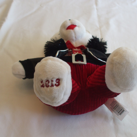 Snowflake White Teddy Bear Dressed - Picture 2 of 8